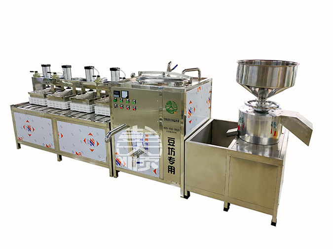 湖北客戶送父母全自動(dòng)豆腐制作機(jī)器表孝心